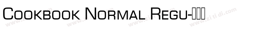 Cookbook Normal Regu字体转换